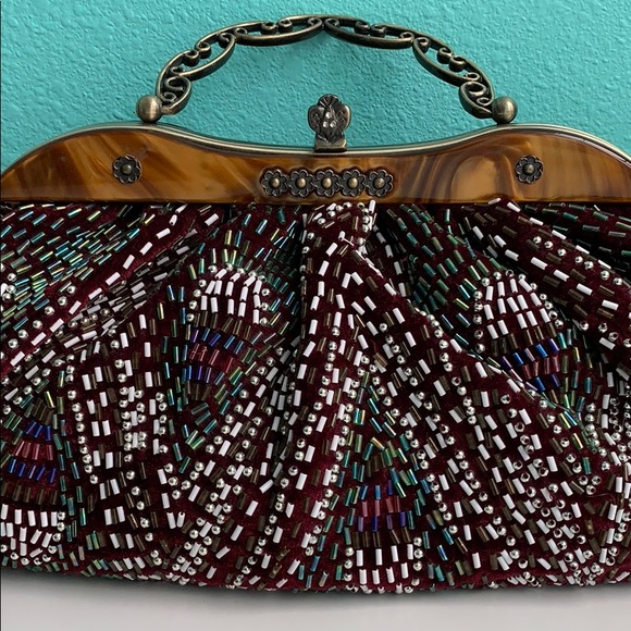 Beaded Velvet Bag - Picture 4 of 7
